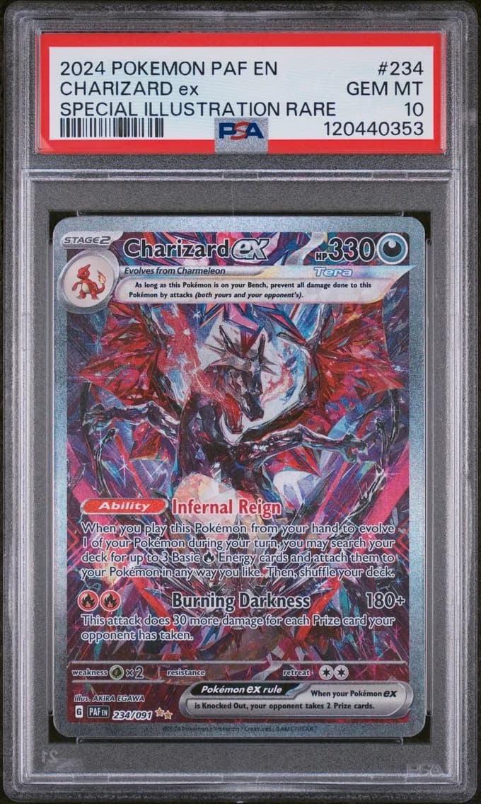 Charizard EX, PSA 10