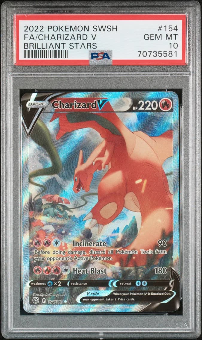 Full Art/Charizard V, PSA 10