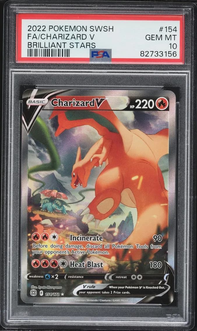 Full Art/Charizard V, PSA 10