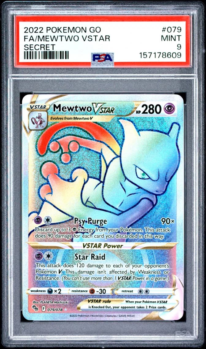 Full Art/Mewtwo Vstar, PSA 9