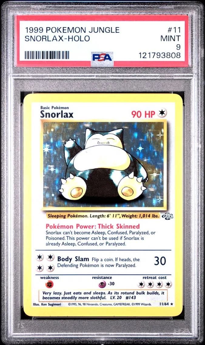 SNORLAX-HOLO, PSA 9