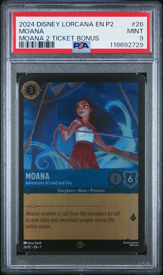 Moana - Adventurer of Land and Sea, PSA 9