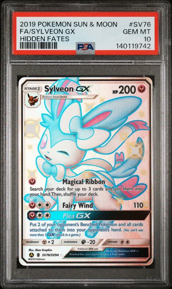 Full Art/Sylveon GX, PSA 10