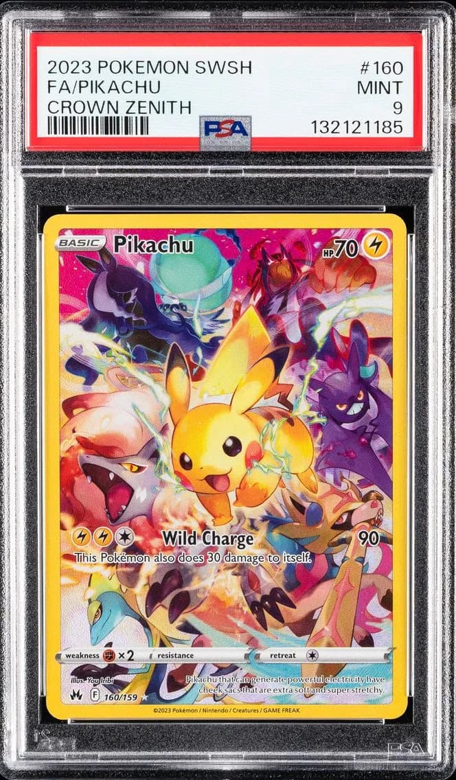 Full Art/Pikachu, PSA 9