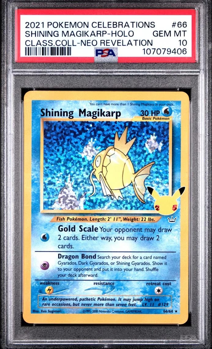 SHINING MAGIKARP-HOLO, PSA 10