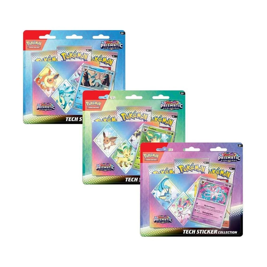 x3 Prismatic Evolutions Tech Sticker (ASSORTED), 