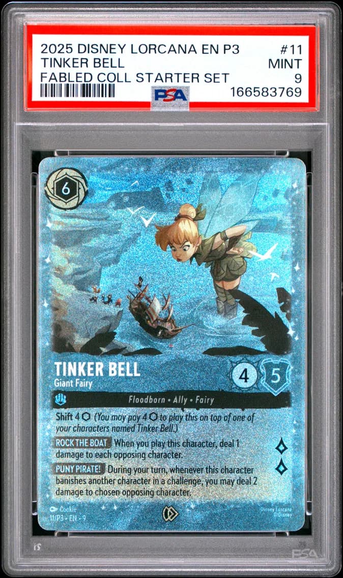 Tinker Bell - Giant Fairy, PSA 9