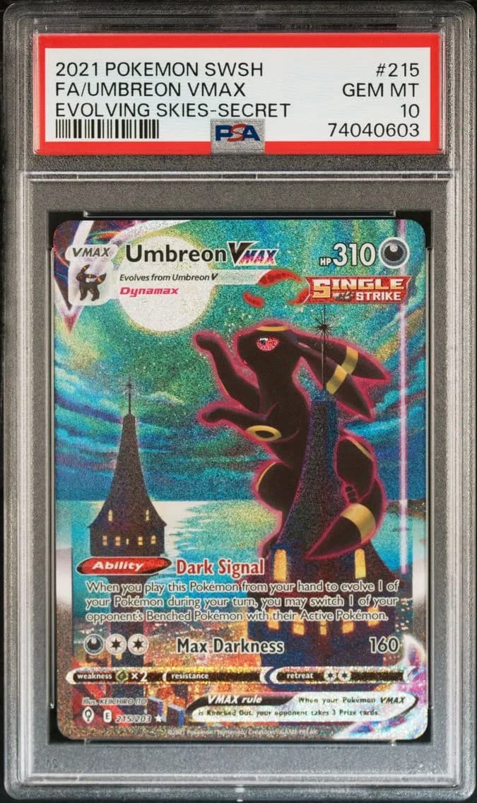 Full Art/Umbreon Vmax Secret, PSA 10