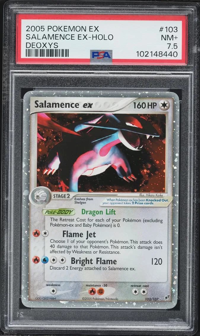 Salamence EX-Holo, PSA 7.5
