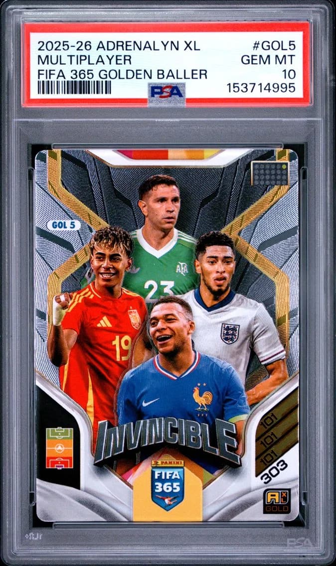 Emiliano Martinez/Jude Bellingham/Kylian Mbappe/Lamine Yamal, PSA 10
