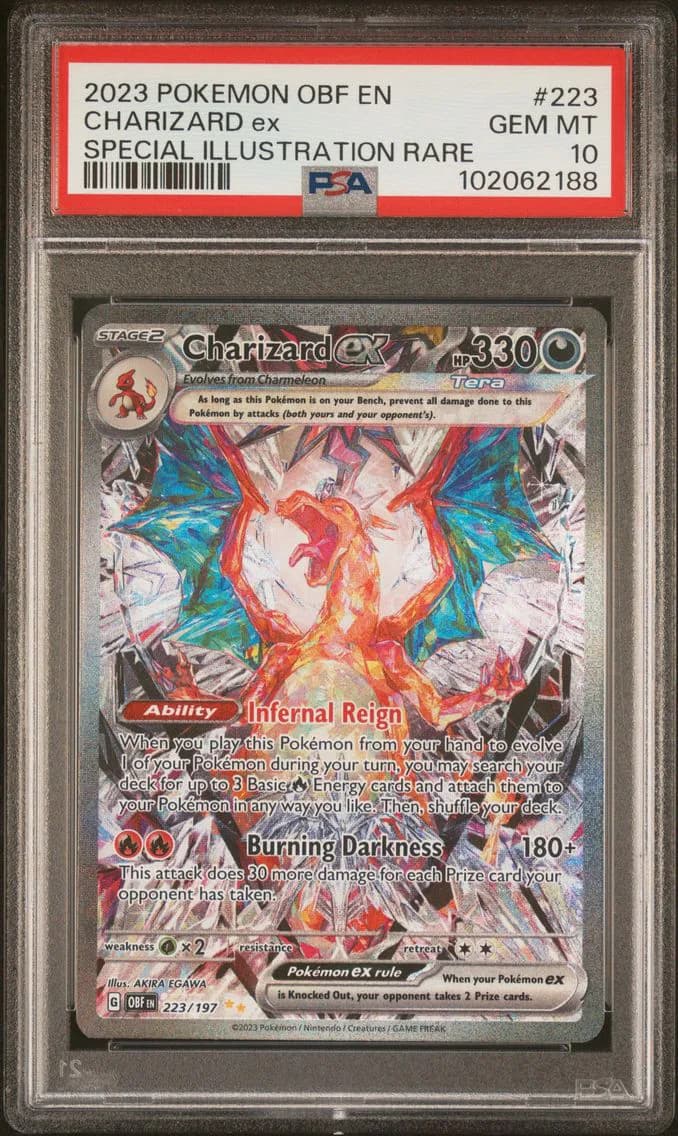 Charizard EX, PSA 10