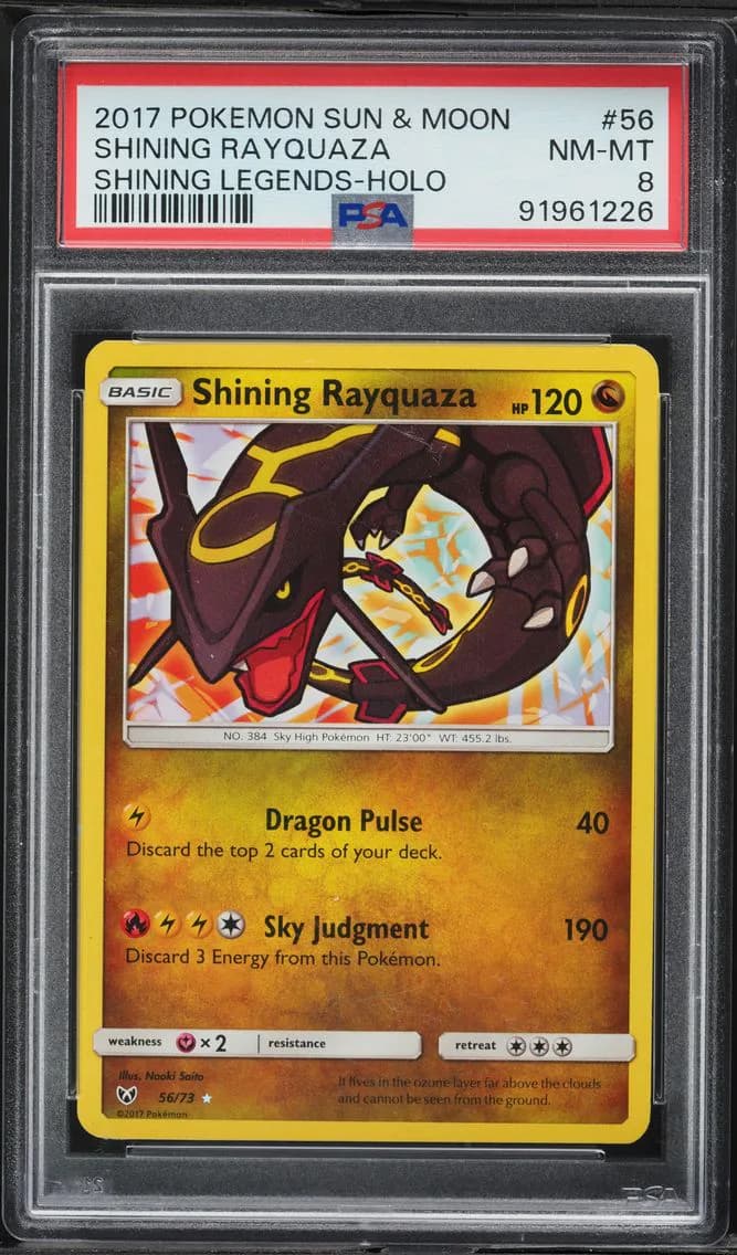 Shining Rayquaza-Holo, PSA 8