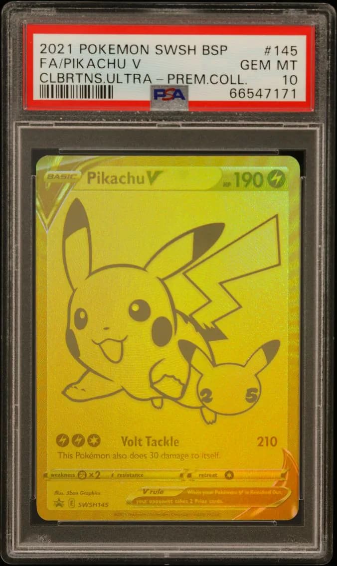 Full Art/Pikachu V, PSA 10