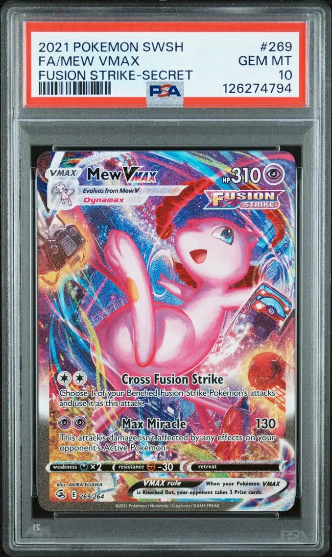 Full Art/Mew Vmax, PSA 10