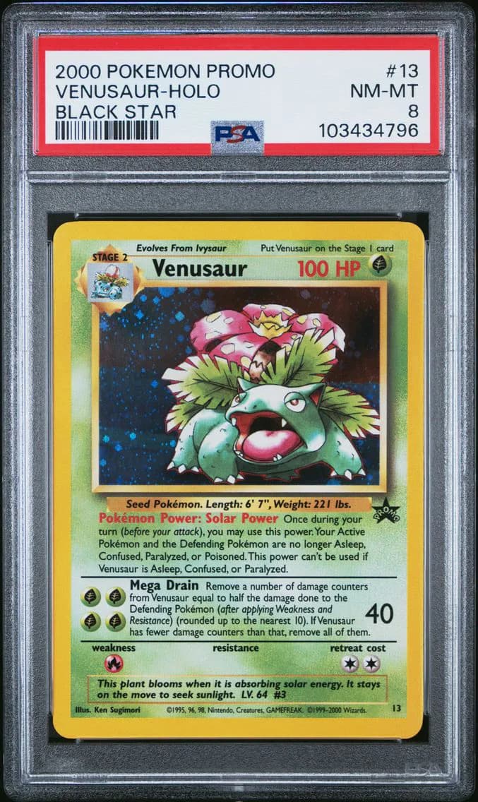 VENUSAUR-HOLO, PSA 8