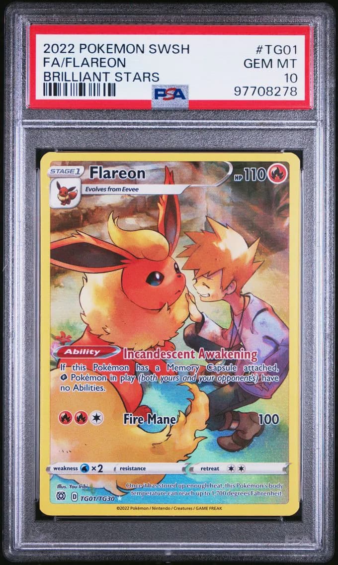 FULL ART/FLAREON, PSA 10