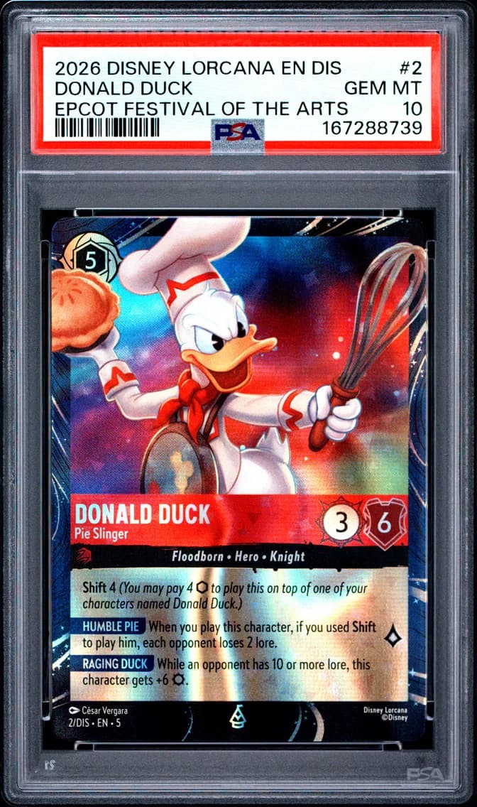 Donald Duck - Pie Slinger, PSA 10