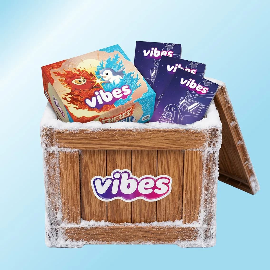 Vibes Set 3 Starter Bundle: Birb & Pengu Booster Box + Sleeves, 