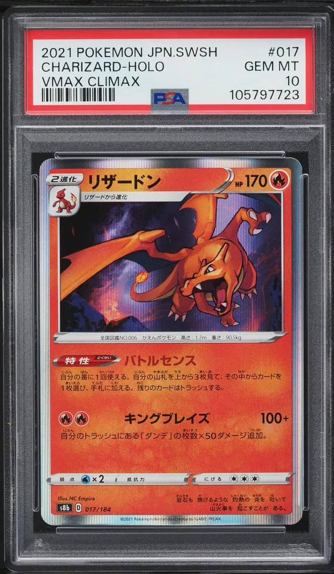 Charizard-Holo, PSA 10