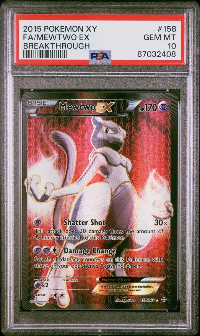 Full Art/Mewtwo EX, PSA 10