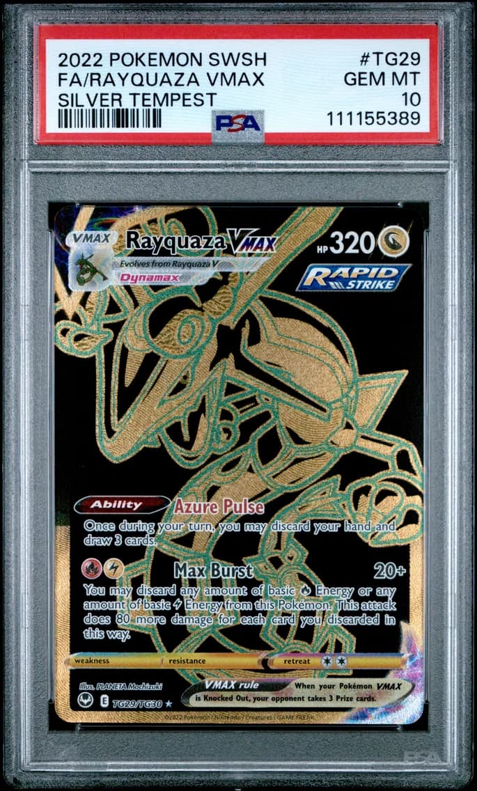 Full Art/Rayquaza Vmax, PSA 10