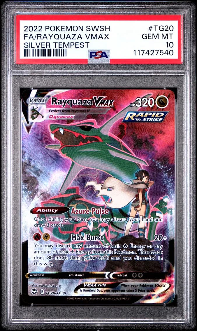 Full Art/Rayquaza Vmax, PSA 10