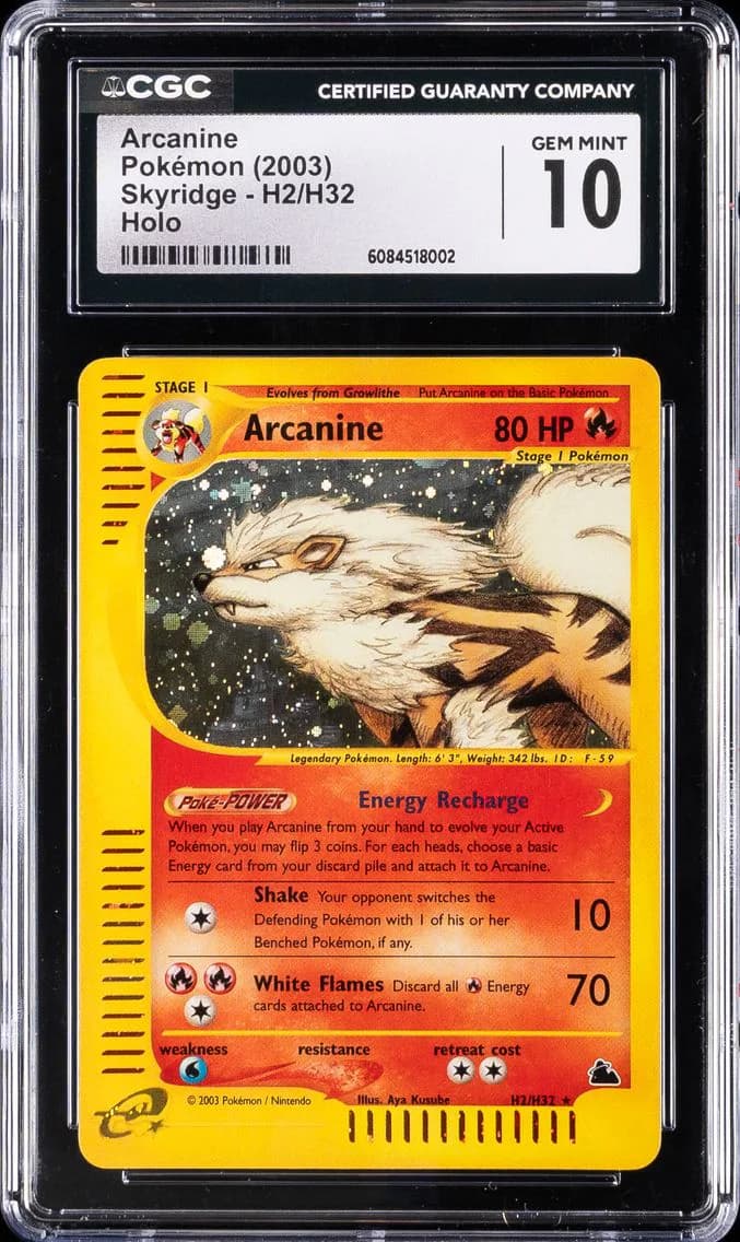 Arcanine-Holo, CGC 10