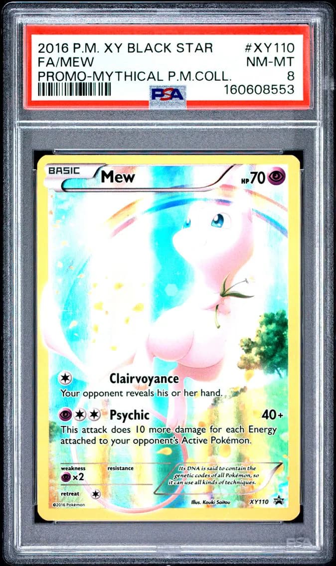 Full Art/Mew, PSA 8