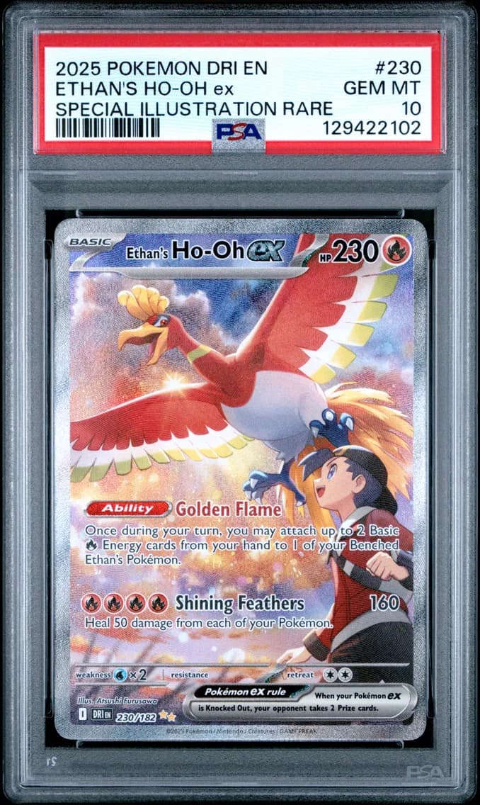 Ethan's HO-Oh EX, PSA 10