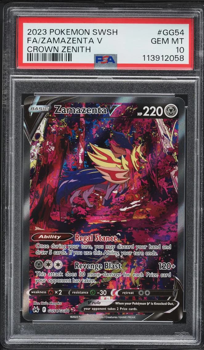 Full Art/Zamazenta V, PSA 10