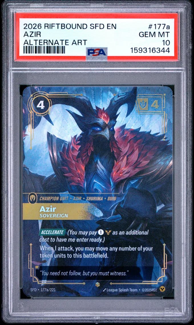 Azir - Sovereign, PSA 10