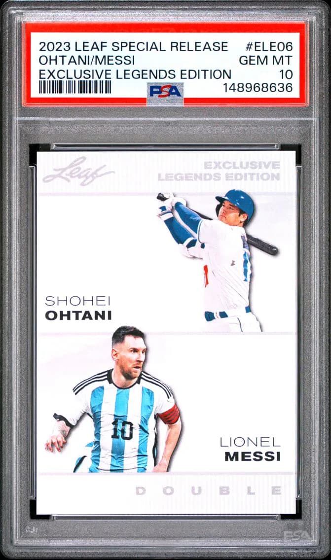 Lionel Messi/Shohei Ohtani, PSA 10