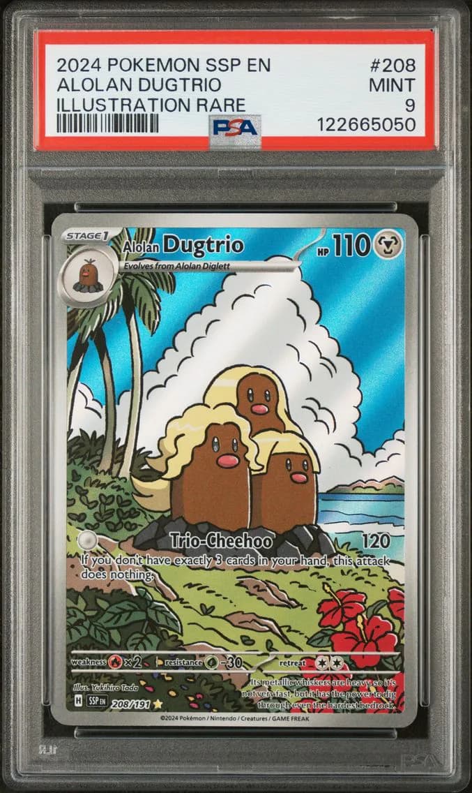 Alolan Dugtrio, PSA 9