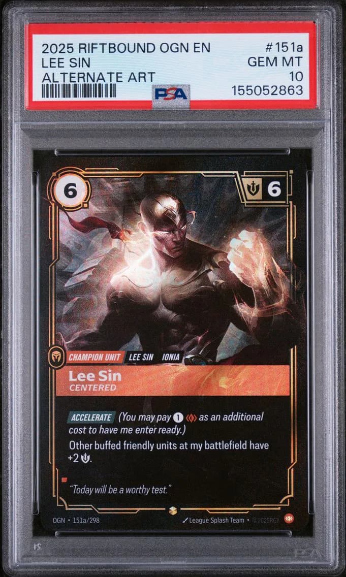 Lee Sin - Centered, PSA 10