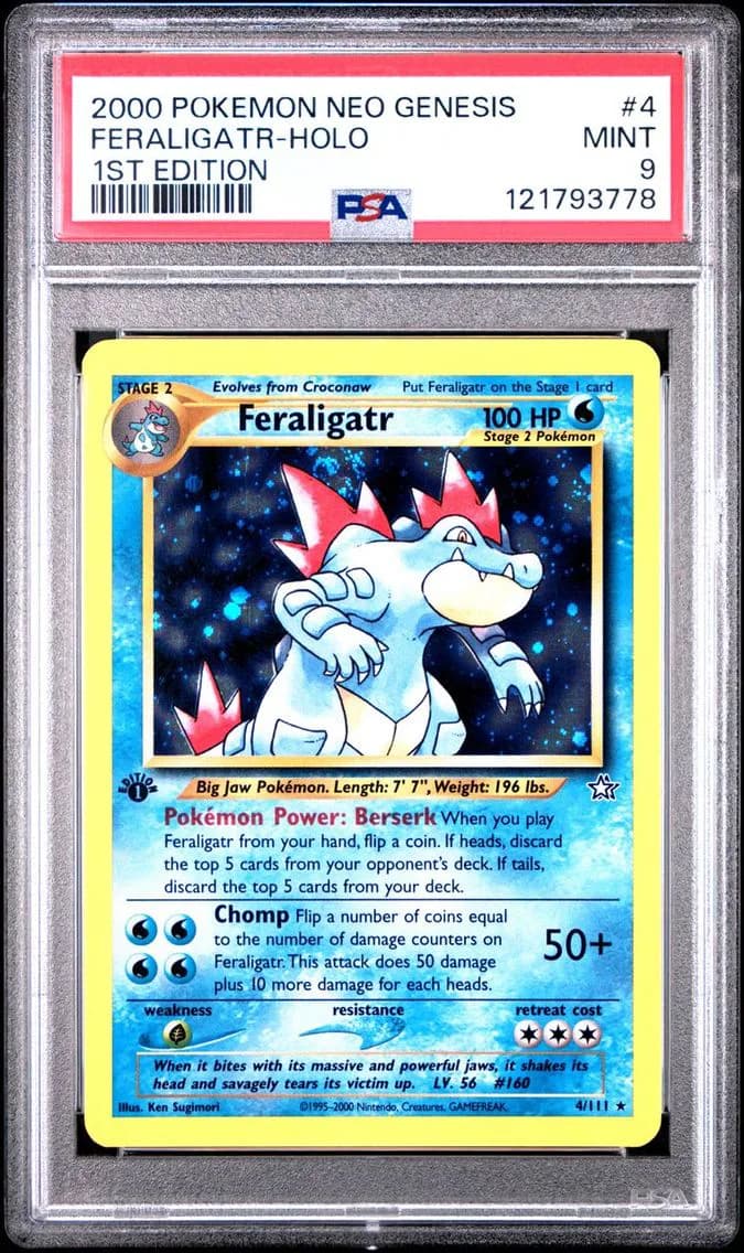 FERALIGATR-HOLO, PSA 9