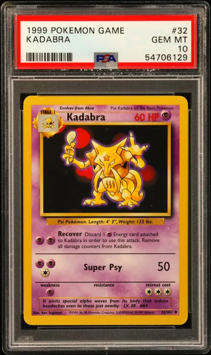 Kadabra, PSA 10