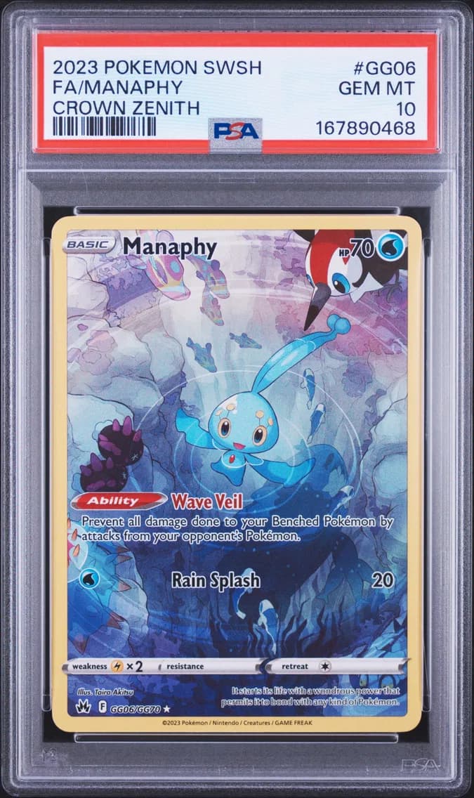Full Art/Manaphy, PSA 10