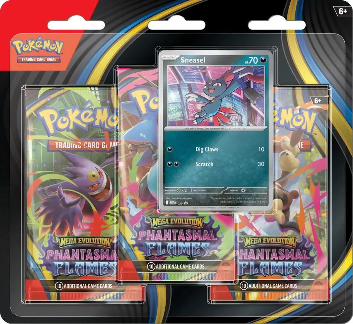 ME02 Phantasmal Flames 3 Pack Blister (ASSORTED), 