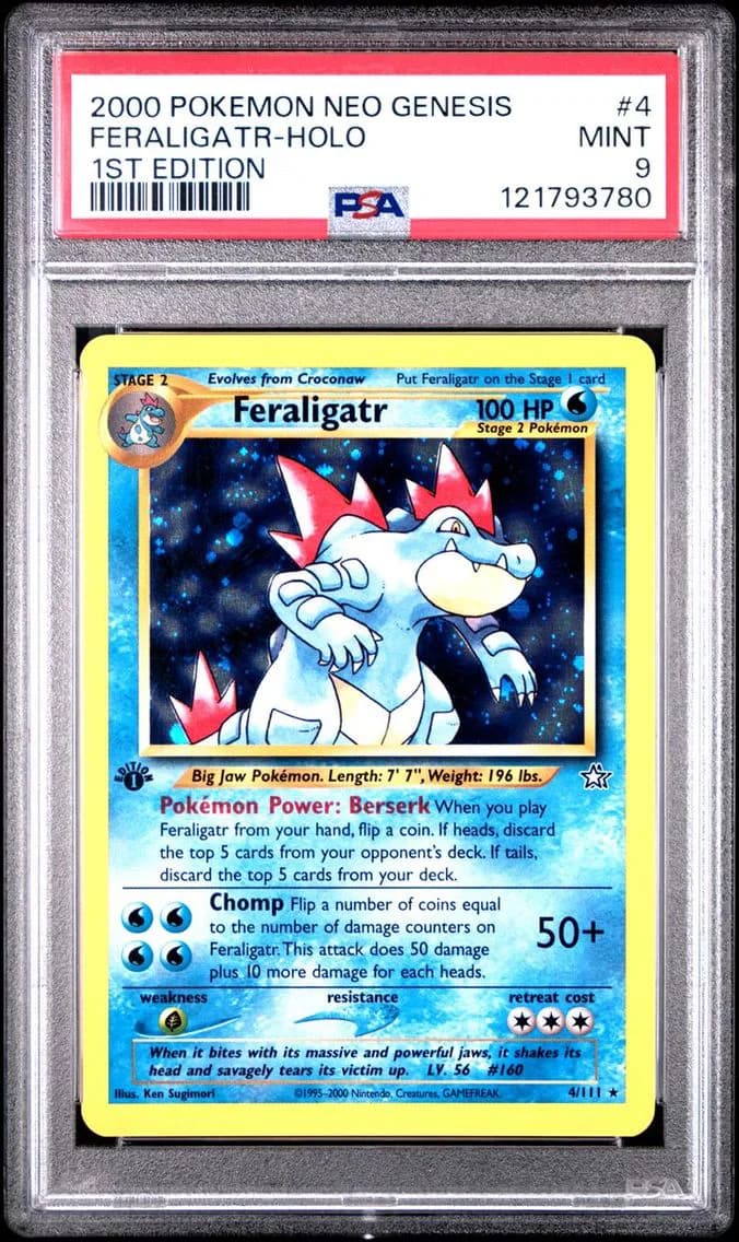FERALIGATR-HOLO, PSA 9