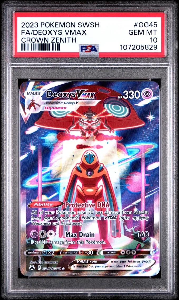 Full Art/Deoxys Vmax, PSA 10