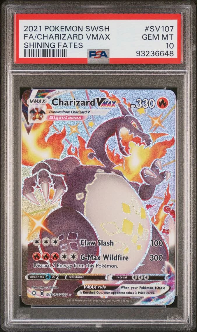 Full Art/Charizard Vmax, PSA 10