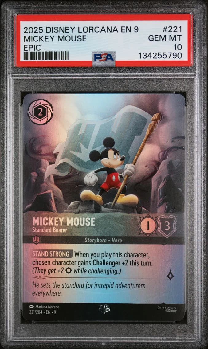 Mickey Mouse - Standard Bearer, PSA 10
