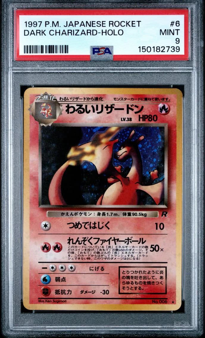 Dark Charizard-Holo, PSA 9