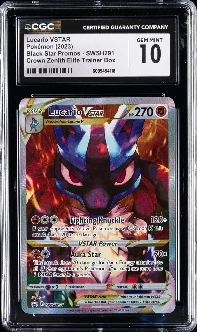 Full Art/Lucario Vstar, CGC 10