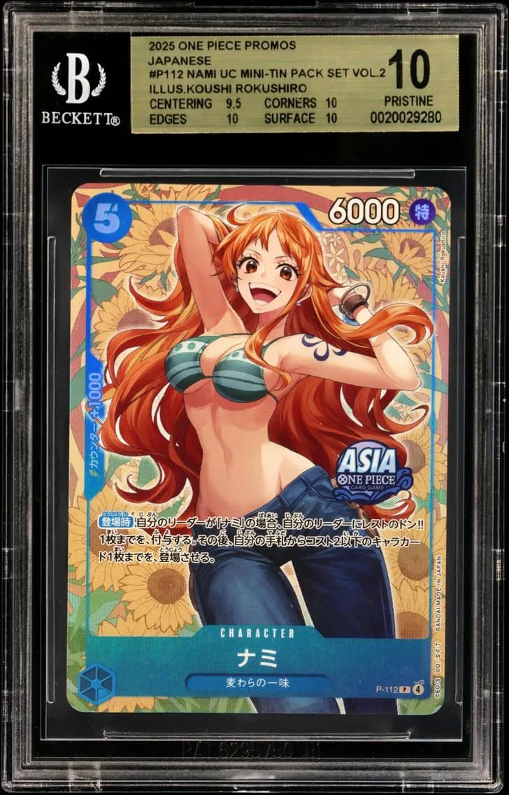 Nami UC/(Mini-tin Pack Set Vol.2 (Illus.Koushi Rokushiro)) BGS 10 One Piece Card Game Promos Japanese, BGS 10