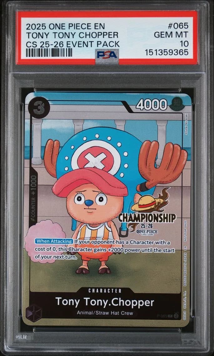 Tony Tony Chopper, PSA 10